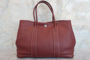 HERMES GARDEN PARTY TPM Negonda leather Rouge H □P刻印 Tote bag 600050194