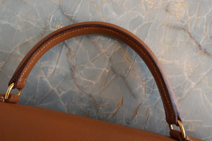 HERMES／エルメス ケリー32 クシュベル ゴールド □A刻印 ショルダーバッグ 700050171