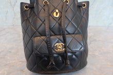 画像をギャラリービューアに読み込む, CHANEL/シャネル マトラッセチェーンリュック ラムスキン ブラック/ゴールド金具 リュック 700100222
