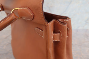 HERMES／エルメス ケリー32 クシュベル ゴールド □A刻印 ショルダーバッグ 700050171