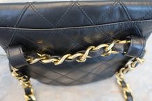 画像をギャラリービューアに読み込む, CHANEL/シャネル ビコローレウエストバッグ ラムスキン ブラック/ゴールド金具 ウエストバッグ 700070132

