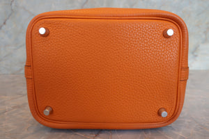 HERMES／エルメス ピコタンロックＰＭ トリヨンクレマンス アプリコット C刻印 ハンドバッグ 700090158