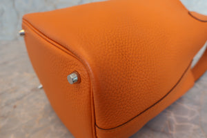 HERMES／エルメス ピコタンロックＰＭ トリヨンクレマンス アプリコット C刻印 ハンドバッグ 700090158
