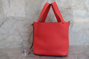 HERMES／エルメス ピコタンロックＰＭ トリヨンクレマンス ローズジャイプール □P刻印 ハンドバッグ 700040007