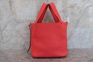 HERMES／エルメス ピコタンロックＰＭ トリヨンクレマンス ローズジャイプール □P刻印 ハンドバッグ 700040007