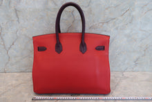 画像をギャラリービューアに読み込む, HERMES／エルメス バーキン35 トリヨンクレマンス ルージュカザック/レザン □Q刻印 ハンドバッグ 700020216
