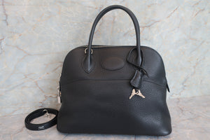 HERMES／エルメス ボリード31 トリヨンクレマンス ブラック □I刻印 ショルダーバッグ 700050276