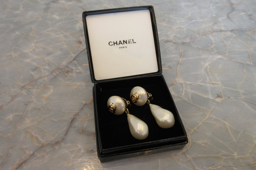CHANEL/香奈儿  经典双C 珍珠 耳夹 镀金 Gold(金色) 耳夹 700030150