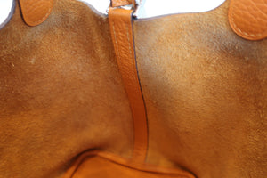 HERMES／エルメス ピコタンロックＰＭ トリヨンクレマンス アプリコット C刻印 ハンドバッグ 700090158