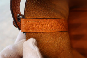 HERMES／エルメス ピコタンロックＰＭ トリヨンクレマンス アプリコット C刻印 ハンドバッグ 700090158