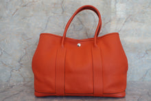 Load image into Gallery viewer, HERMES GARDEN PARTY PM Negonda leather Orange poppy □R Engraving Tote bag 60050146
