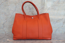 Load image into Gallery viewer, HERMES GARDEN PARTY PM Negonda leather Orange poppy □R Engraving Tote bag 60050146
