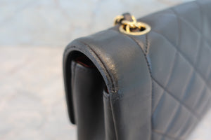 CHANEL/シャネル ダイアナマトラッセチェーンショルダーバッグ ラムスキン ブラック/ゴールド金具 ショルダーバッグ 700070063