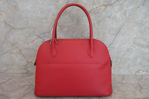 HERMES／エルメス ボリード27 ヴォーエプソン ブーゲンビリア □N刻印 700020058