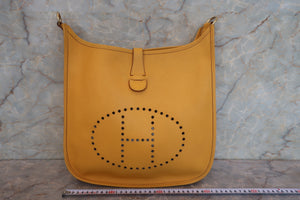 HERMES／エルメス エブリン1GM クシュベル ジョーヌ □A刻印 ショルダーバッグ 700090166