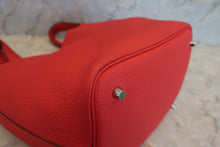 Load image into Gallery viewer, HERMES PICOTIN LOCK MM Clemence leather Rouge tomate X Engraving Hand bag 500090268
