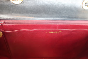 CHANEL/シャネル デカマトラッセシングルフラップチェーンショルダーバッグ ラムスキン ブラック/ゴールド金具 ショルダーバッグ  600080167