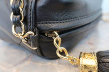 画像をギャラリービューアに読み込む, CHANEL/シャネル ココマークフリンジチェーンショルダーバッグ ラムスキン ブラック/ゴールド金具 ショルダーバッグ 800080155
