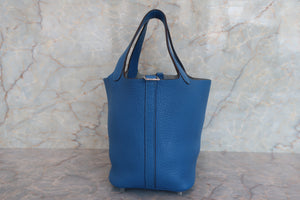 HERMES／エルメス ピコタンロックＰＭ トリヨンクレマンス ミコノス □O刻印 ハンドバッグ 700080143