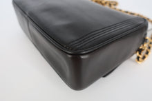 將圖片載入圖庫檢視器 CHANEL/シャネル ココマークフリンジチェーンショルダーバッグ ラムスキン ブラック/ゴールド金具 ショルダーバッグ 800100055
