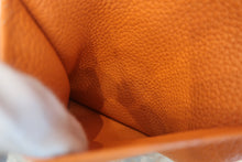 将图片加载到图库查看器，HERMES LINDY 30 Clemence leather Orange □P刻印 Shoulder bag 800020230
