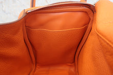 将图片加载到图库查看器，HERMES LINDY 30 Clemence leather Orange □P刻印 Shoulder bag 800020230
