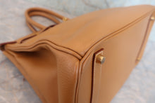 Load image into Gallery viewer, HERMES BIRKIN 35 Ardennes leather Natural □B Engraving Hand bag 800070026
