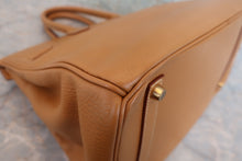 Load image into Gallery viewer, HERMES BIRKIN 35 Ardennes leather Natural □B Engraving Hand bag 800070026
