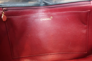 CHANEL/シャネル デカマトラッセシングルフラップチェーンショルダーバッグ ラムスキン ブラック/ゴールド金具 ショルダーバッグ 600100225