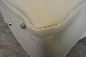 HERMES LINDY 34 Clemence leather White □K Engraving Shoulder bag 700010123