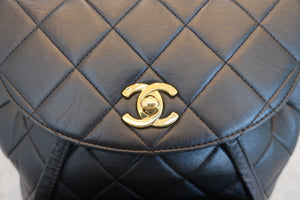 CHANEL/シャネル マトラッセチェーンリュック ラムスキン ブラック/ゴールド金具 リュック 600100165