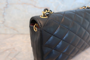 CHANEL/シャネル デカココチェーンショルダーバッグ ラムスキン ブラック/ゴールド金具 ショルダーバッグ 700080173