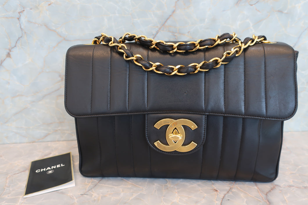 CHANEL/シャネル マドモアゼルチェーンショルダーバッグ ラムスキン ブラック/ゴールド金具 ショルダーバッグ 700070082
