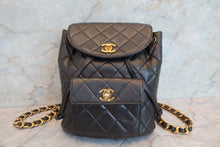 画像をギャラリービューアに読み込む, CHANEL/シャネル マトラッセチェーンリュック ラムスキン ブラック/ゴールド金具 リュック 700070090
