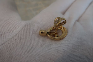 NINA RICCI logo earring Gold plate Gold Earring 300010101
