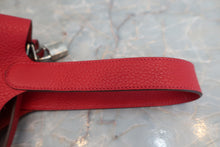 将图片加载到图库查看器，HERMES PICOTIN LOCK MM Clemence leather Rouge casaque □P刻印 Hand bag 600070055
