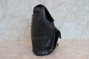 CHANEL/シャネル マトラッセチェーンリュック ラムスキン ブラック/ゴールド金具 リュック 700070090