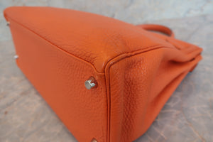 HERMES／エルメス ケリー35 トゴ オレンジ □Q刻印 ショルダーバッグ 700090231