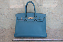 画像をギャラリービューアに読み込む, HERMES／エルメス バーキン35 トリヨンクレマンス ブルージーン □F刻印 ハンドバッグ 800070054
