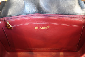 CHANEL/シャネル ダイアナマトラッセチェーンショルダーバッグ ラムスキン ブラック/ゴールド金具 ショルダーバッグ 600120142