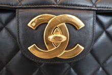 画像をギャラリービューアに読み込む, CHANEL/シャネル 中マトラッセシングルフラップチェーンショルダーバッグ ラムスキン ブラック/ゴールド金具 ショルダーバッグ 800010078
