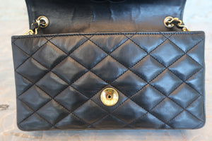 CHANEL/シャネル デカココチェーンショルダーバッグ ラムスキン ブラック/ゴールド金具 ショルダーバッグ 700080173