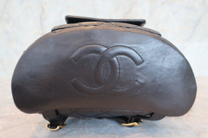 CHANEL/シャネル マトラッセチェーンリュック ラムスキン ブラック/ゴールド金具 リュック 700070090
