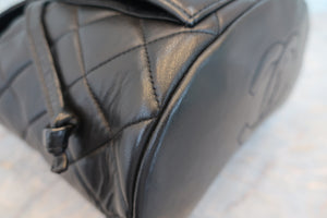 CHANEL/シャネル マトラッセチェーンリュック ラムスキン ブラック/ゴールド金具 リュック 700070090