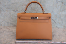 画像をギャラリービューアに読み込む, HERMES／エルメス ケリー32 ボックスカーフ ナチュラル □G刻印 ショルダーバッグ 800040008
