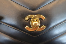 画像をギャラリービューアに読み込む, CHANEL/シャネル Vステッチチェーンショルダーバッグ ラムスキン ブラック/ゴールド金具 ショルダーバッグ 700100232

