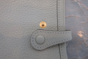 HERMES  EVELYNE TPM Clemence leather Vert fizz B刻印 Shoulder bag 700040196