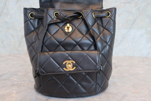 CHANEL/シャネル マトラッセチェーンリュック ラムスキン ブラック/ゴールド金具 リュック 700070090