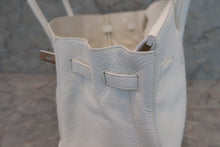 将图片加载到图库查看器，HERMES BIRKIN 35 Clemence leather White □I刻印 Hand bag 600070095
