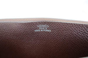 HERMES／エルメス ベアンスフレ ヴォーエプソン ショコラ 財布 700030089